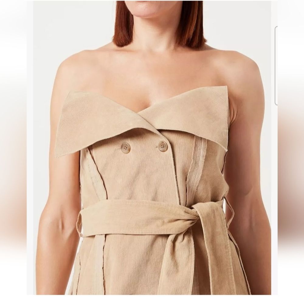 MAKING THE CUT Women's Standard Deconstructed Strapless Coat Dress M Size New - Picture 3 of 6